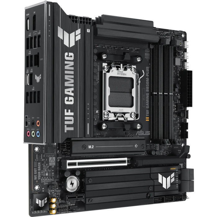 ASUS TUF GAMING B850M-PLUS, DDR5, SATA3, USB3.2Gen2x2, DP, 2.5GbE, AM5 mATX ASUS TUF GAMING B850M-PLUS, DDR5, SATA3, USB3.2Gen2x2, DP, 2.5GbE, AM5 mATX