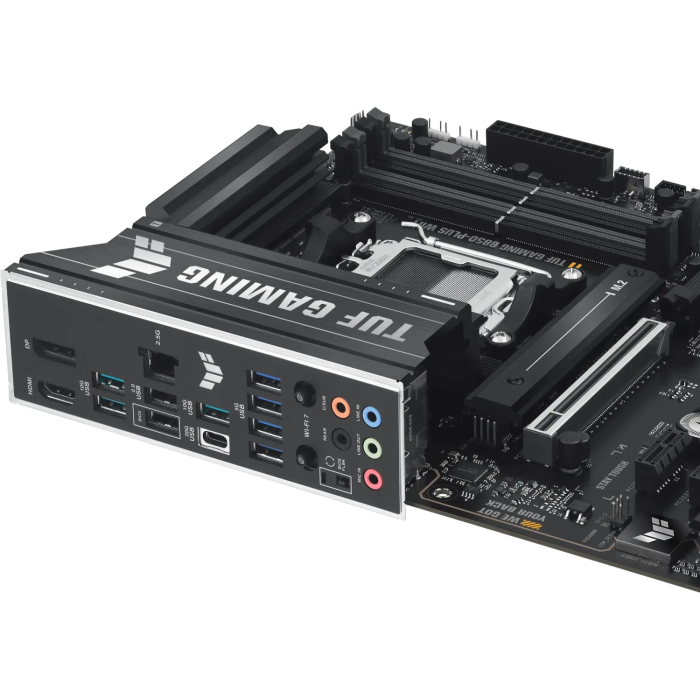 ASUS TUF GAMING B850-PLUS WIFI, DDR5, SATA3, USB3.2Gen2x2, DP, 2.5GbE, WiFi 7, AM5 ATX ASUS TUF GAMING B850-PLUS WIFI, DDR5, SATA3, USB3.2Gen2x2, DP, 2.5GbE, WiFi 7, AM5 ATX
