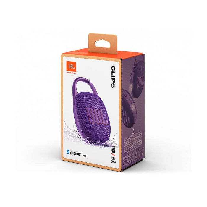 JBL CLIP 5 Bluetooth prenosni zvočnik, vijoličen JBL CLIP 5 Bluetooth prenosni zvočnik, vijoličen