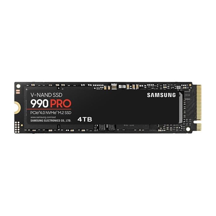 Samsung 4TB 990 PRO SSD M.2 80mm PCI-e 4.0 x4 NVMe Samsung 4TB 990 PRO SSD M.2 80mm PCI-e 4.0 x4 NVMe