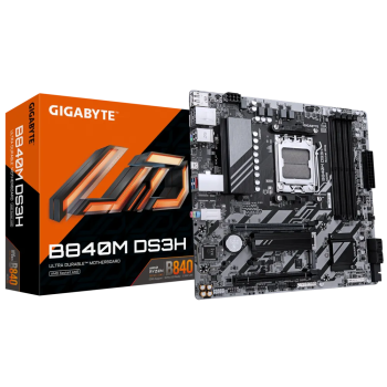 GIGABYTE B840M DS3H, DDR5, SATA3, USB3.2Gen1, DP, 2.5GbE, AM5 mATX GIGABYTE B840M DS3H, DDR5, SATA3, USB3.2Gen1, DP, 2.5GbE, AM5 mATX
