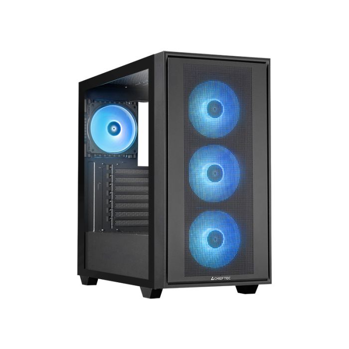 Chieftec HUNTER 3 USB-C ATX RGB ohišje, črno Chieftec HUNTER 3 USB-C ATX RGB ohišje, črno