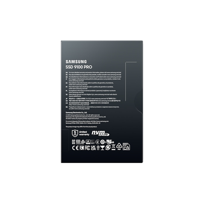 Samsung 1TB 9100 PRO PCIe 5.0 NVMe M.2 SSD Samsung 1TB 9100 PRO PCIe 5.0 NVMe M.2 SSD