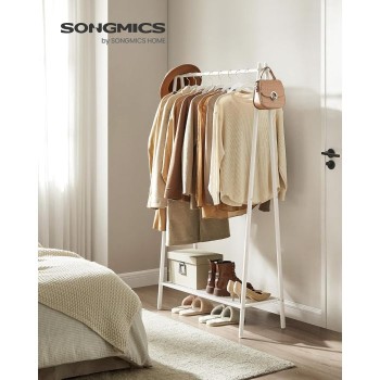 SONGMICS Obešalnik za oblačila, bela