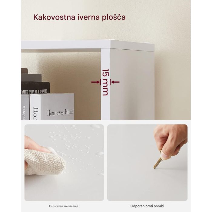 VASAGLE omara ali regal s 10 odprtimi predali, bela VASAGLE omara ali regal s 10 odprtimi predali, bela
