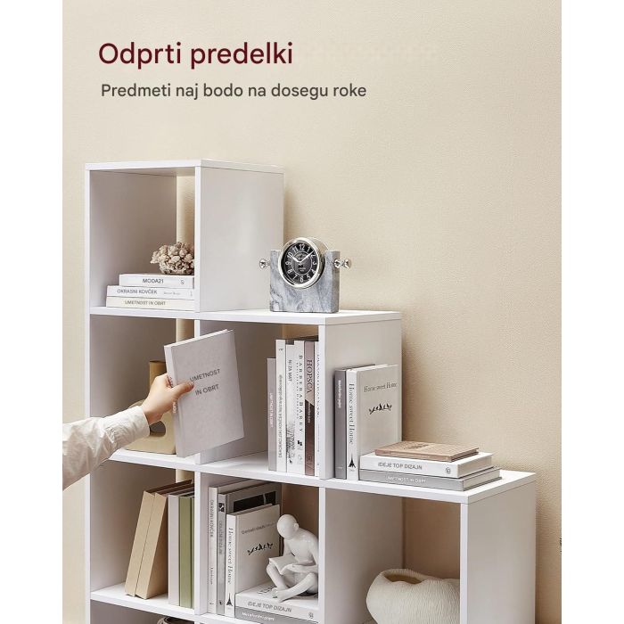VASAGLE omara ali regal s 10 odprtimi predali, bela VASAGLE omara ali regal s 10 odprtimi predali, bela