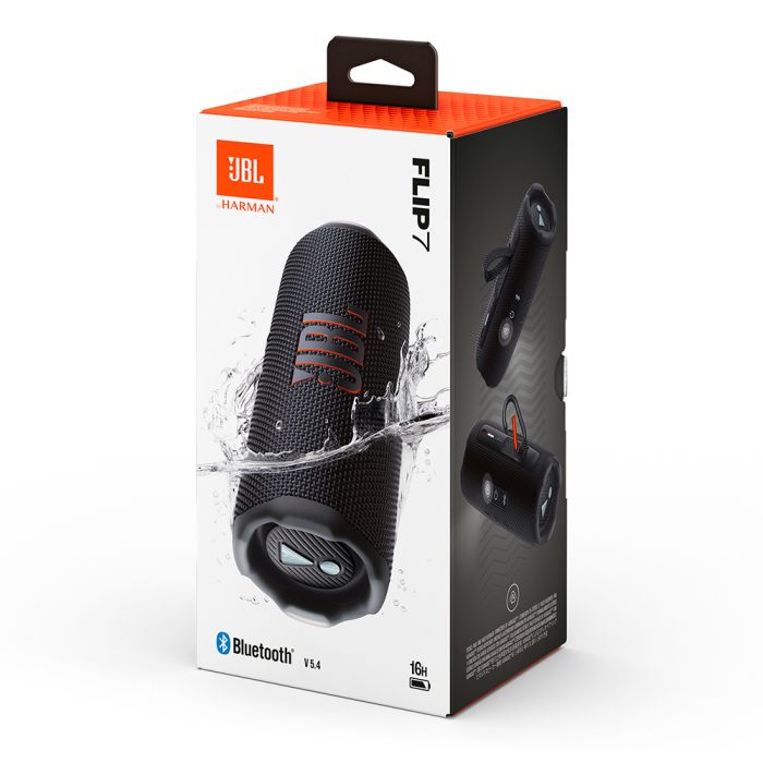 JBL Flip 7 Bluetooth prenosni zvočnik, črn JBL Flip 7 Bluetooth prenosni zvočnik, črn