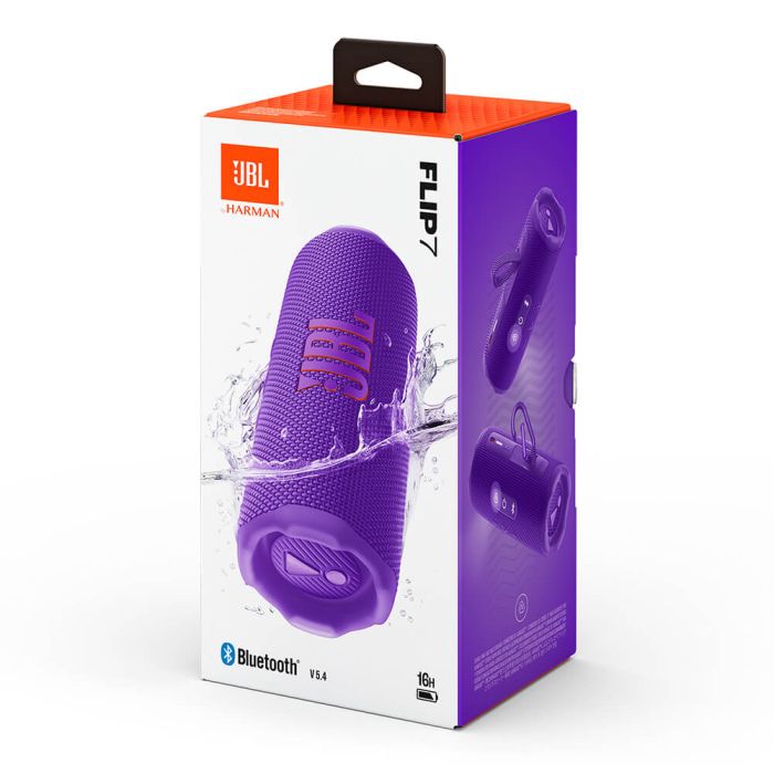 JBL Flip 7 Bluetooth prenosni zvočnik, vijoličen JBL Flip 7 Bluetooth prenosni zvočnik, vijoličen