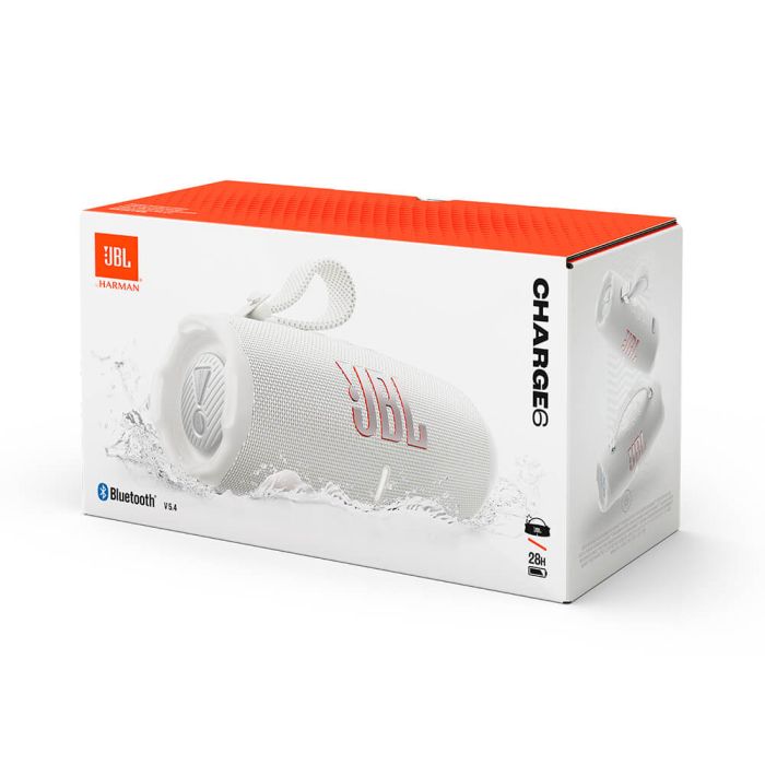 JBL Charge 6 Bluetooth prenosni zvočnik, bel JBL Charge 6 Bluetooth prenosni zvočnik, bel