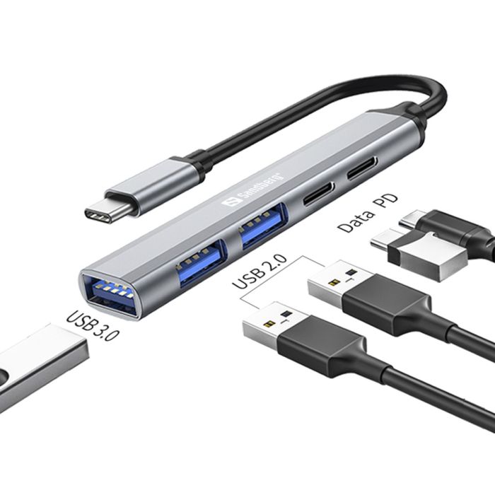 Sandberg USB-C to 3xUSB-A + 2xUSB-C Hub SAVER Sandberg USB-C to 3xUSB-A + 2xUSB-C Hub SAVER