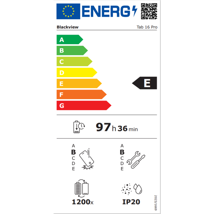 Blackview TAB16 PRO 11 tablični računalnik 8GB+256GB LTE, priloženo pisalo, modra Blackview TAB16 PRO 11 tablični računalnik 8GB+256GB LTE, priloženo pisalo, modra