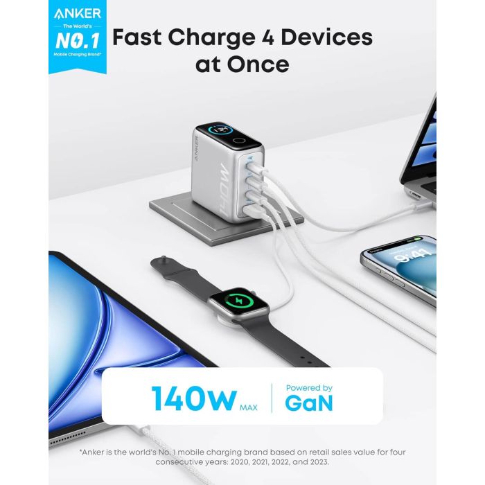 Anker 140W polnilec za prenosni računalnik, siv Anker 140W polnilec za prenosni računalnik, siv
