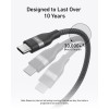Anker pleteni USB-C na USB-C kabel 240 W, 1,8m, črn Anker pleteni USB-C na USB-C kabel 240 W, 1,8m, črn