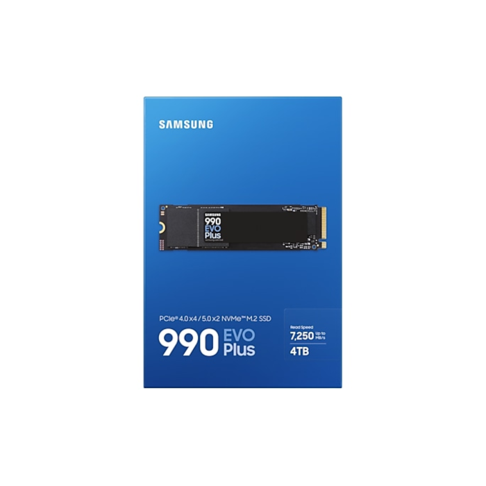Samsung 4TB 990 EVO Plus M.2 80mm PCI-e 5.0 x2 NVMe, V-NAND Samsung 4TB 990 EVO Plus M.2 80mm PCI-e 5.0 x2 NVMe, V-NAND