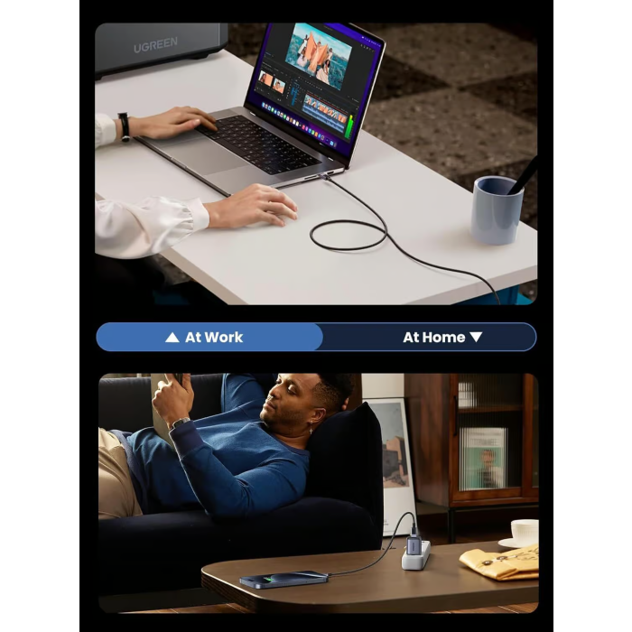 Ugreen USB-C na USB-C polnilni kabel 240W, 1M Ugreen USB-C na USB-C polnilni kabel 240W, 1M