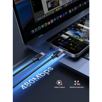 Ugreen USB-C na USB-C polnilni kabel 240W, 2M