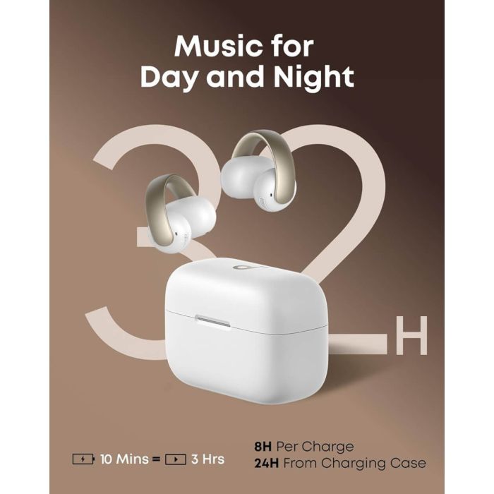 Anker Soundcore AeroClip brezžične slušalke, bele Anker Soundcore AeroClip brezžične slušalke, bele