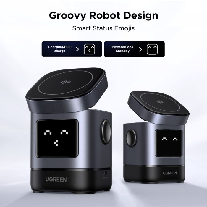 Ugreen Uno 2-in-1 magnetni brezžični polnilnik 15W Ugreen Uno 2-in-1 magnetni brezžični polnilnik 15W