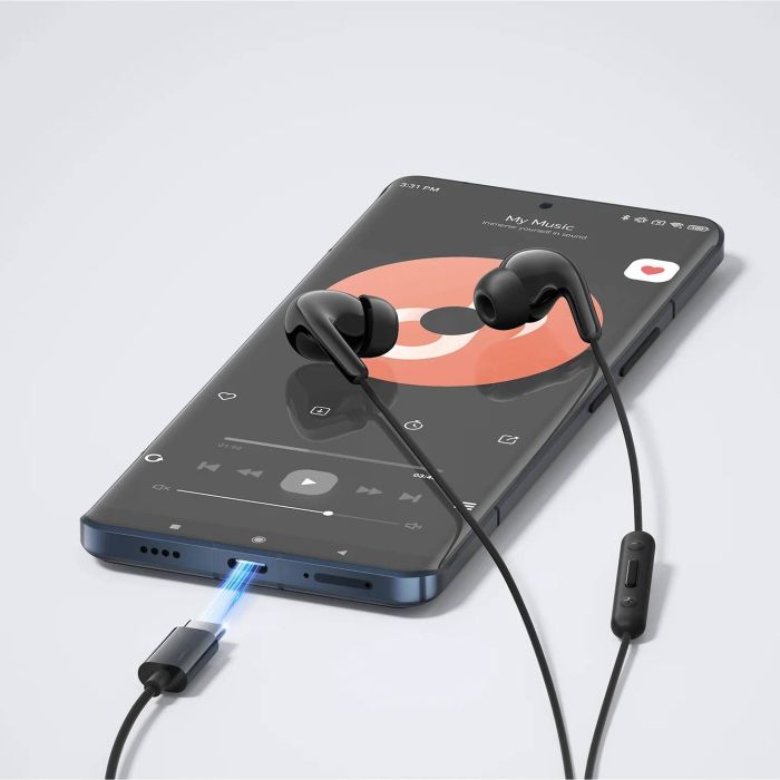 Xiaomi Type-C žične slušalke, črne Xiaomi Type-C žične slušalke, črne