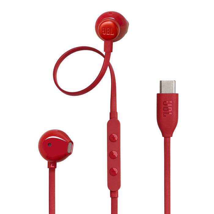 JBL USB-C žične slušalke Tune 305C, rdeče JBL USB-C žične slušalke Tune 305C, rdeče