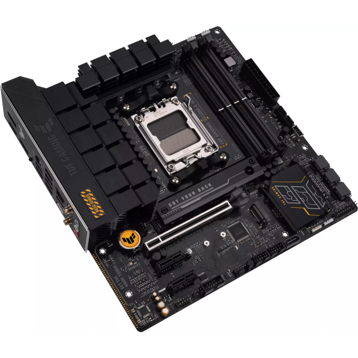 ASUS TUF GAMING B650M-E WIFI, DDR5, SATA3, USB3.2Gen2, DP, 2.5GbE, AM5 mATX ASUS TUF GAMING B650M-E WIFI, DDR5, SATA3, USB3.2Gen2, DP, 2.5GbE, AM5 mATX