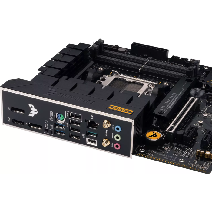 ASUS TUF GAMING B650M-E WIFI, DDR5, SATA3, USB3.2Gen2, DP, 2.5GbE, AM5 mATX ASUS TUF GAMING B650M-E WIFI, DDR5, SATA3, USB3.2Gen2, DP, 2.5GbE, AM5 mATX