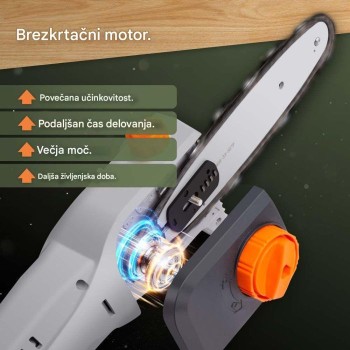 VonHaus Brezžična teleskopska verižna žaga 3519007 VonHaus Brezžična teleskopska verižna žaga 3519007