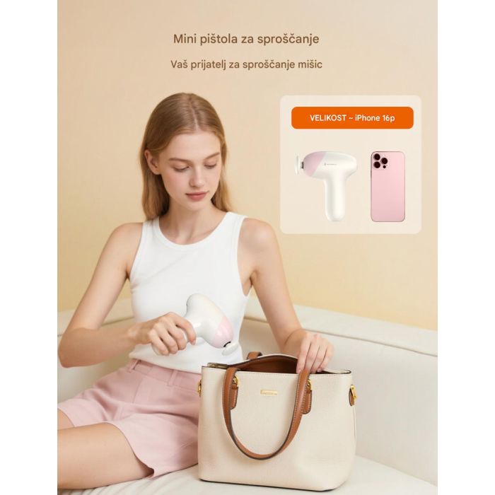 TAOTRONICS Masažna mini pištola pink TAOTRONICS Masažna mini pištola pink