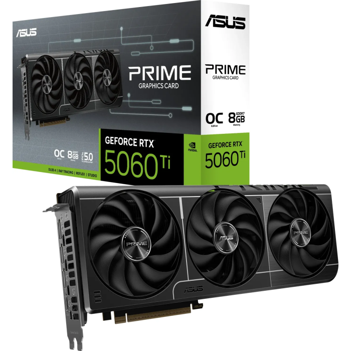 Grafična kartica ASUS Prime GeForce RTX 5060 Ti OC, 8GB GDDR7, PCI-E 5.0 Grafična kartica ASUS Prime GeForce RTX 5060 Ti OC, 8GB GDDR7, PCI-E 5.0