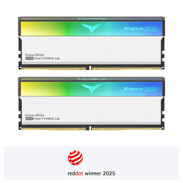 Teamgroup XTREEM ARGB 32GB Kit (2x16GB) DDR5-6400 DIMM PC5-51200 CL32, 1.35V Teamgroup XTREEM ARGB 32GB Kit (2x16GB) DDR5-6400 DIMM PC5-51200 CL32, 1.35V