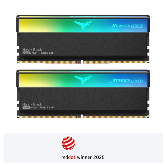 Teamgroup XTREEM ARGB 32GB Kit (2x16GB) DDR5-7200 DIMM PC5-57600 CL34, 1.4V Teamgroup XTREEM ARGB 32GB Kit (2x16GB) DDR5-7200 DIMM PC5-57600 CL34, 1.4V