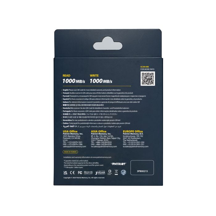Patriot TRANSPORTER Lite 2TB zunanji prenosni SSD disk Patriot TRANSPORTER Lite 2TB zunanji prenosni SSD disk