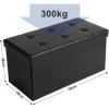 SONGMICS zložljiv tabure s shranjevalnim prostorom, 80 L SONGMICS zložljiv tabure s shranjevalnim prostorom, 80 L