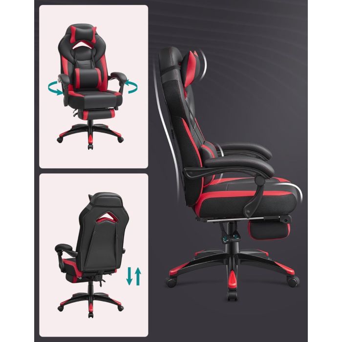 SONGMICS ergonomski gaming in pisarniški stol SONGMICS ergonomski gaming in pisarniški stol