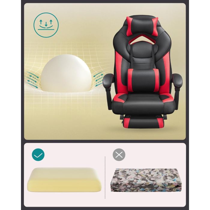 SONGMICS ergonomski gaming in pisarniški stol SONGMICS ergonomski gaming in pisarniški stol