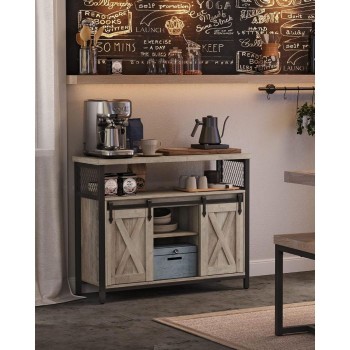 VASAGLE stranska omarica v industrijskem slogu, 100 × 33 × 80 cm VASAGLE stranska omarica v industrijskem slogu, 100 × 33 × 80 cm