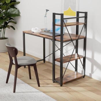 VASAGLE pisalna miza v industrijskem slogu, 120 × 60 × 75 cm VASAGLE pisalna miza v industrijskem slogu, 120 × 60 × 75 cm