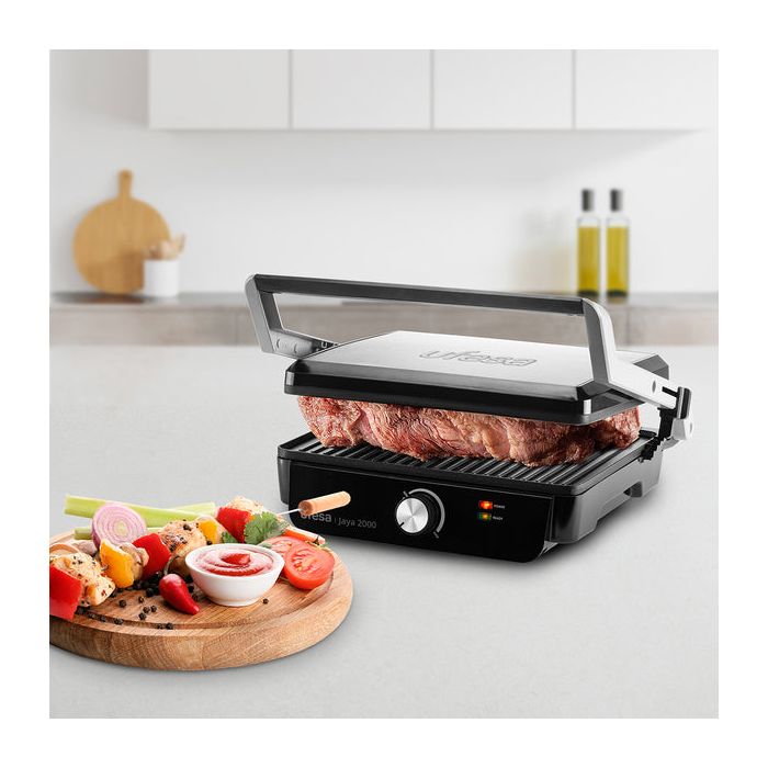 Ufesa Press Grill Jaya 2000 – električni kontaktni žar, 2000 W, z 180° Ufesa Press Grill Jaya 2000 – električni kontaktni žar, 2000 W, z 180°