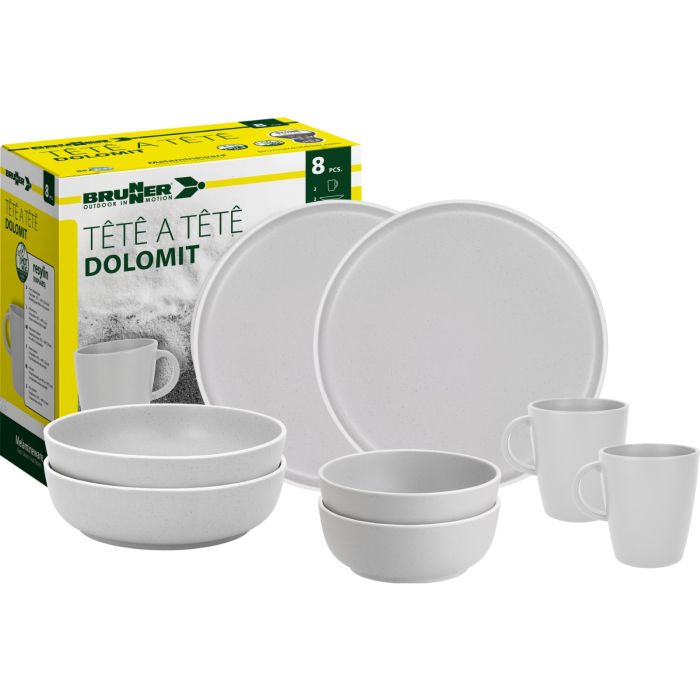 BRUNNER Komplet 8 Tête-à-Tête Dolomit bel BRUNNER Komplet 8 Tête-à-Tête Dolomit bel