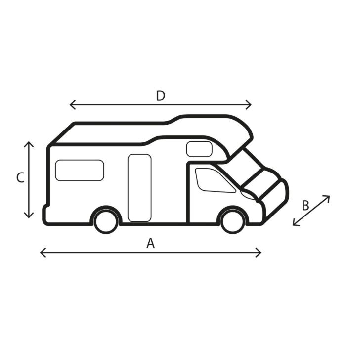 BRUNNER Zaščitna prevleka za avtodom 12M 650-700 BRUNNER Zaščitna prevleka za avtodom 12M 650-700