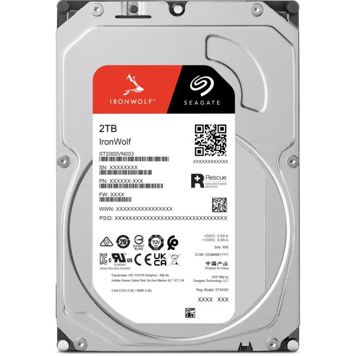 Seagate 2TB IronWolf 3,5 SATA 6Gb/s 5400rpm 256MB HDD disk Seagate 2TB IronWolf 3,5 SATA 6Gb/s 5400rpm 256MB HDD disk