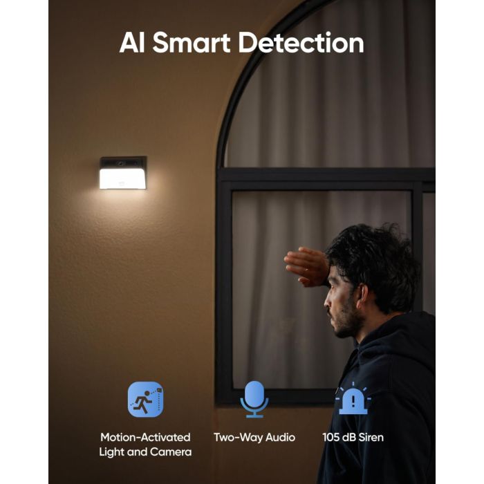 Anker Eufy security S120 stenska solarna zunanja kamera z vgrajeno lučjo Anker Eufy security S120 stenska solarna zunanja kamera z vgrajeno lučjo