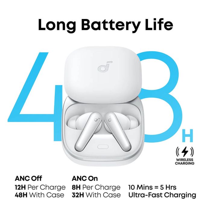 Anker Soundcore Liberty 5 brezžične slušalke, bele Anker Soundcore Liberty 5 brezžične slušalke, bele