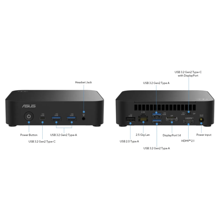 ASUS NUC Mini-PC Intel N250 / DDR5 / USB 3.2 Gen2 / NVMe PCIe 3.0 / Wi-Fi 6E ASUS NUC Mini-PC Intel N250 / DDR5 / USB 3.2 Gen2 / NVMe PCIe 3.0 / Wi-Fi 6E