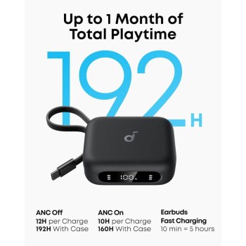 Anker Soundcore brezžične slušalke P41i Standard s prenosnim polnilnikom za telefon (brez Lightning adapterja), črne Anker Soundcore brezžične slušalke P41i Standard s prenosnim polnilnikom za telefon (brez Lightning adapterja), črne