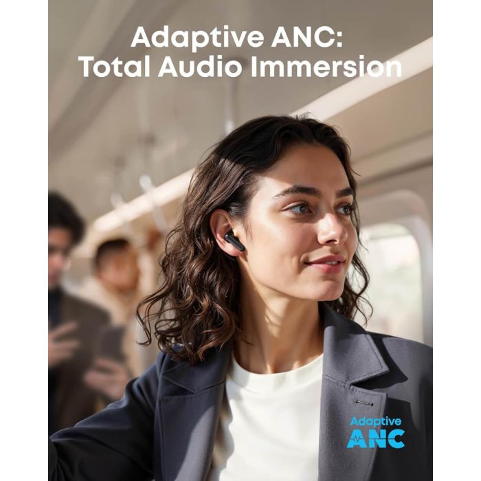 Anker Soundcore brezžične slušalke P41i Standard s prenosnim polnilnikom za telefon (brez Lightning adapterja), črne Anker Soundcore brezžične slušalke P41i Standard s prenosnim polnilnikom za telefon (brez Lightning adapterja), črne