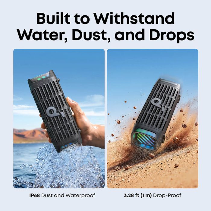 Anker Soundcore Boom 3i prenosni Bluetooth zvočnik, črn Anker Soundcore Boom 3i prenosni Bluetooth zvočnik, črn