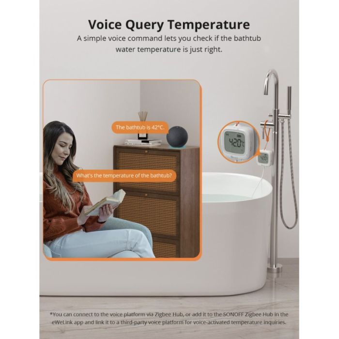 SONOFF ZigBee pametni senzor za temperaturo in vlago SNZB-02LD (različica s sondo) SONOFF ZigBee pametni senzor za temperaturo in vlago SNZB-02LD (različica s sondo)
