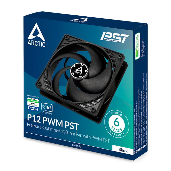 ARCTIC P12 PWM PST 120mm 4-pin ventilator ARCTIC P12 PWM PST 120mm 4-pin ventilator