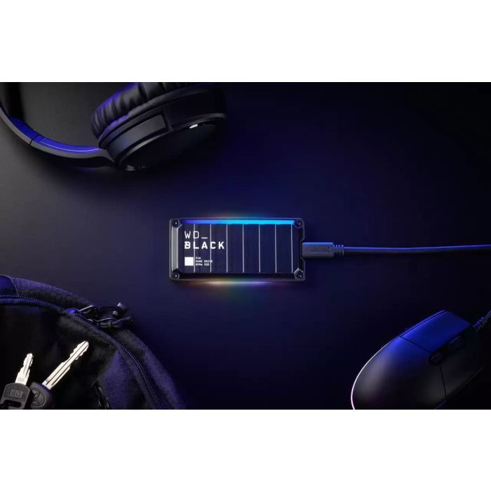 WD 1TB P40 Black Game Drive SSD NVMe USB 3.2 zunanji SSD disk WD 1TB P40 Black Game Drive SSD NVMe USB 3.2 zunanji SSD disk